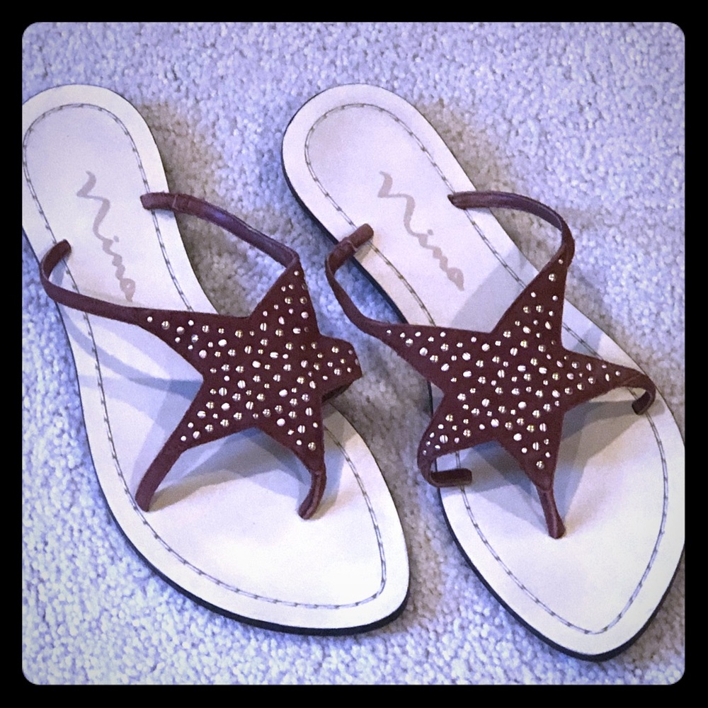 Nina Starfish Flip Flops - Sz 7.5M - Super cute!